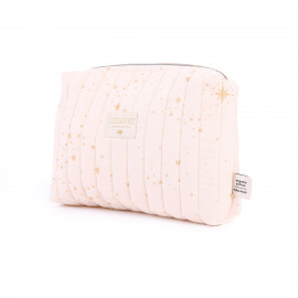 travel trousse de toilette gold stella-dream pink
