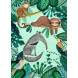 carte postale - Anteater and sloth