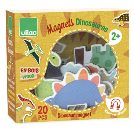 boîte de 20 magnets en bois à thème