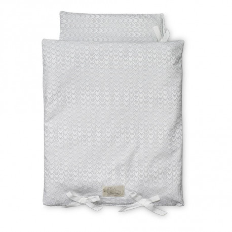 linge de lit pour lit de poupée - grey wave linge de lit pour lit de poupée - grey wave