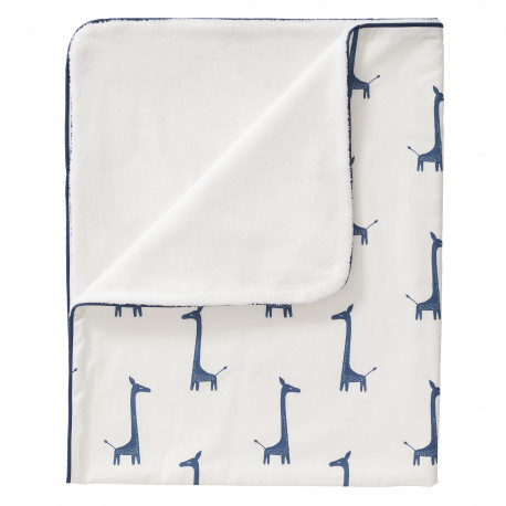 couverture berceau - giraf indigo blue (80x100)