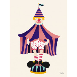fabuleux poster 'the clown' 50x70cm