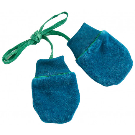 moufles en velours - aqua/vert moufles en velours - aqua/vert