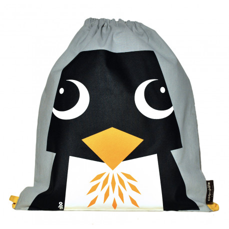 Sac d'activité enfant en coton BIO "Pingouin" Sac d'activité enfant en coton BIO "Pingouin"