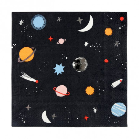 set de 20 serviettes en papier Espace set de 20 serviettes en papier Espace