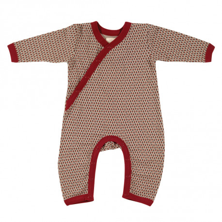 Pyjama - combi sans pieds en coton BIO - Red ditsy Pyjama - combi sans pieds en coton BIO - Red ditsy