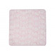 coussin crochet fleur rose/blanc