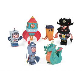 6 figurines Paper toys à partir de 6 ans