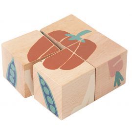 Set de blocs en bois Légumes