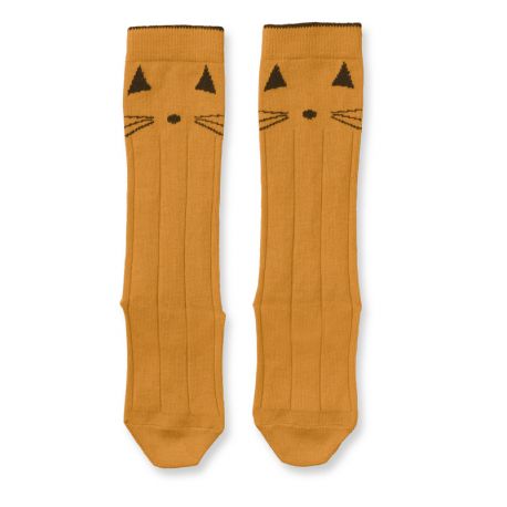 Sofia chaussettes en coton Cat mustard Sofia chaussettes en coton Cat mustard
