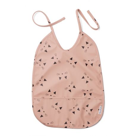 Lai bavoir imperméable Cat rose Lai bavoir imperméable Cat rose