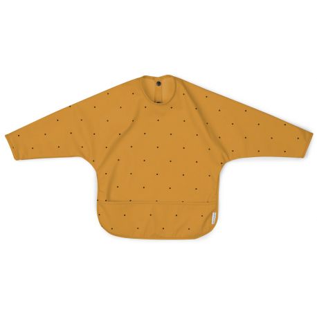 Merle bavoir à manches Classic dot mustard Merle bavoir à manches Classic dot mustard