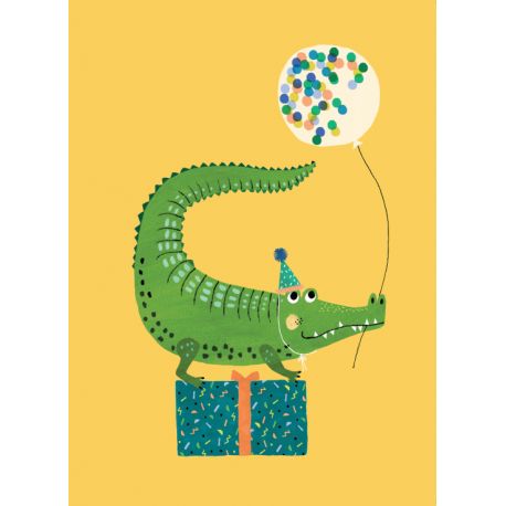 carte postale party crocodile carte postale party crocodile