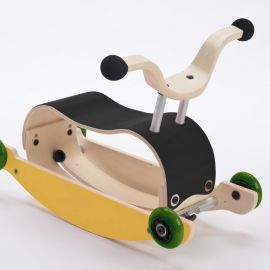 Mini-Flip 3-en-1 trotteur-bébé rose + noir + blanc