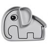 Assiette silicone Elphee - gris