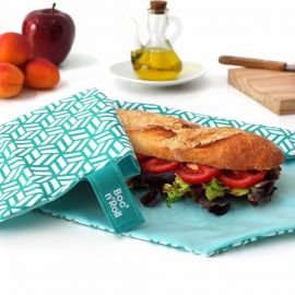 Pochette sandwich lavable et rÃ©utilisable - Boc'n'Roll - Tiles Green