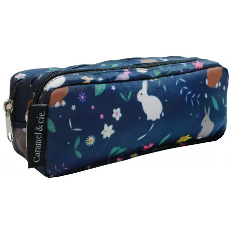 Trousse double Les Lapins Bleus Trousse double Les Lapins Bleus