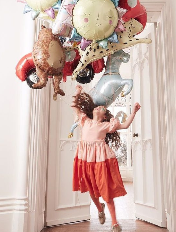 My little day - Ballon mylar géant chiffre 2 - or - Le Petit Zèbre
