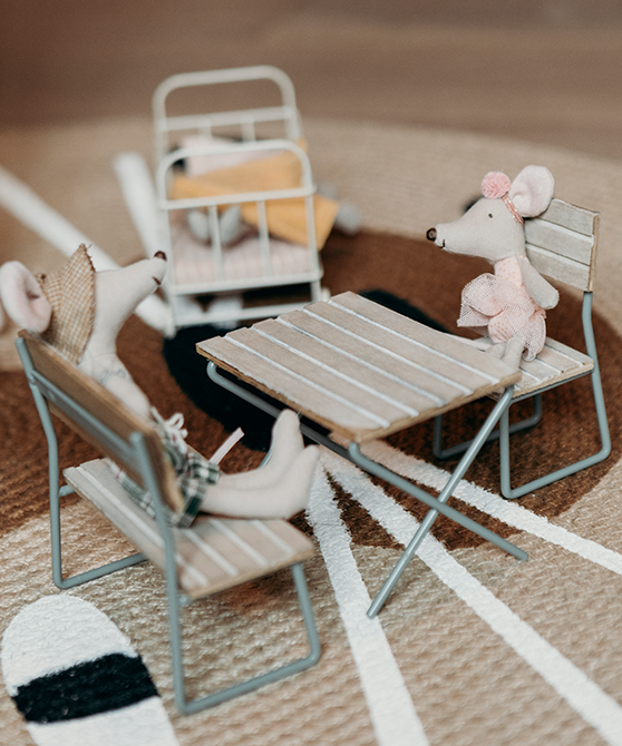 Figurines Chambre bébé micro lapin - Rose Maileg