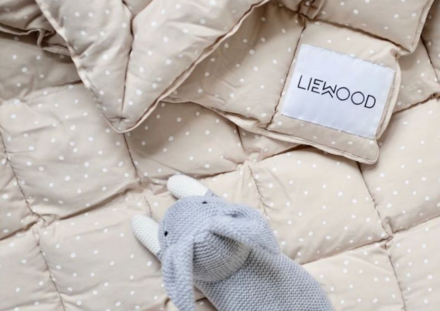 Liewood - Oreiller plat pour bébé en coton et kapok 100% bio
